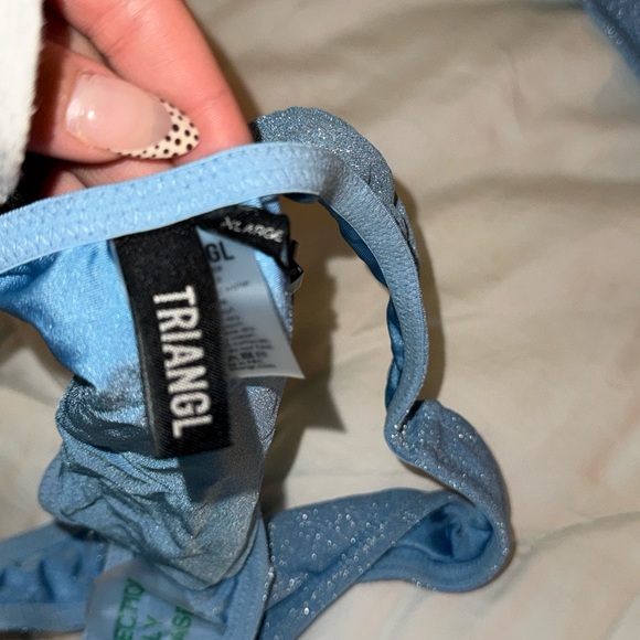 TRIANGL NWT blue sparkle bikini - Picture 6 of 6